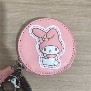 Authentic Sanrio Pink My Melody Coin Bag Purse Key Charm